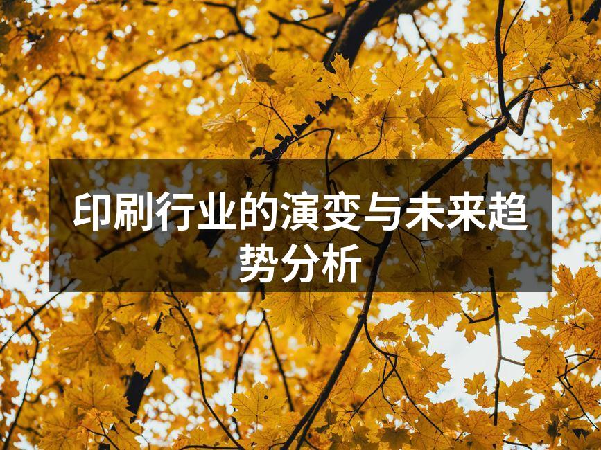 印刷技术的发展历程